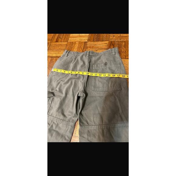 Reformation Pants Womens 28 Bailey High Rise Utility Cargo Army Organic Cotton - Picture 10 of 10